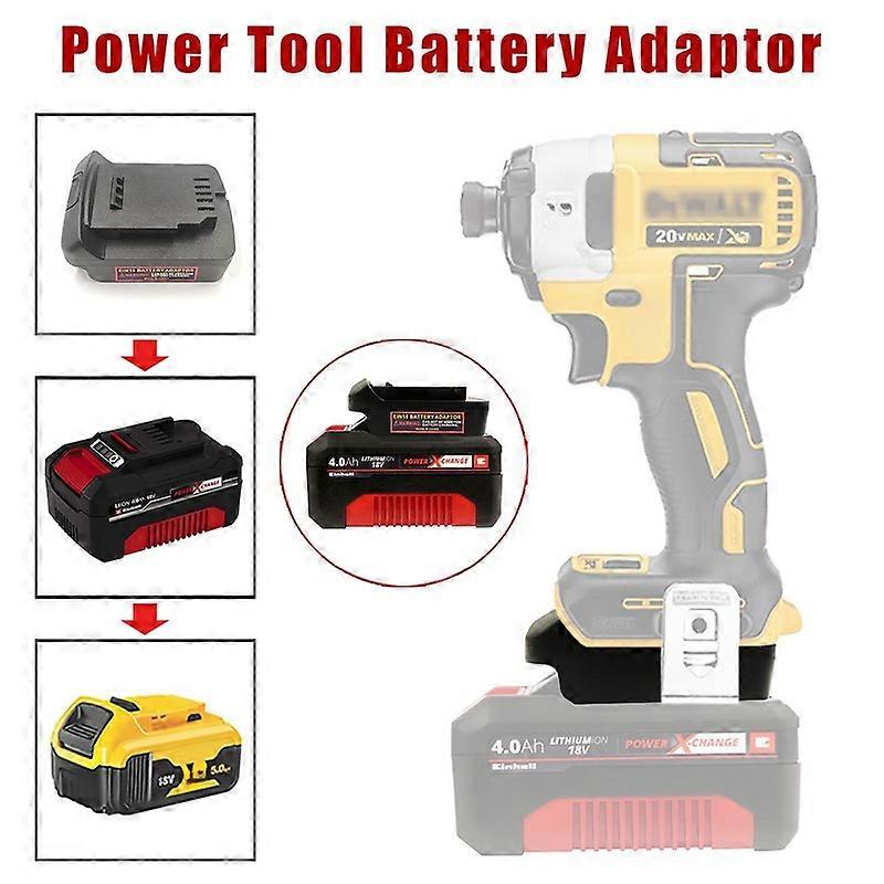 Adapter for Einhell 18V Li-ion Battery Converter to for Dewalt 18V Power Tool