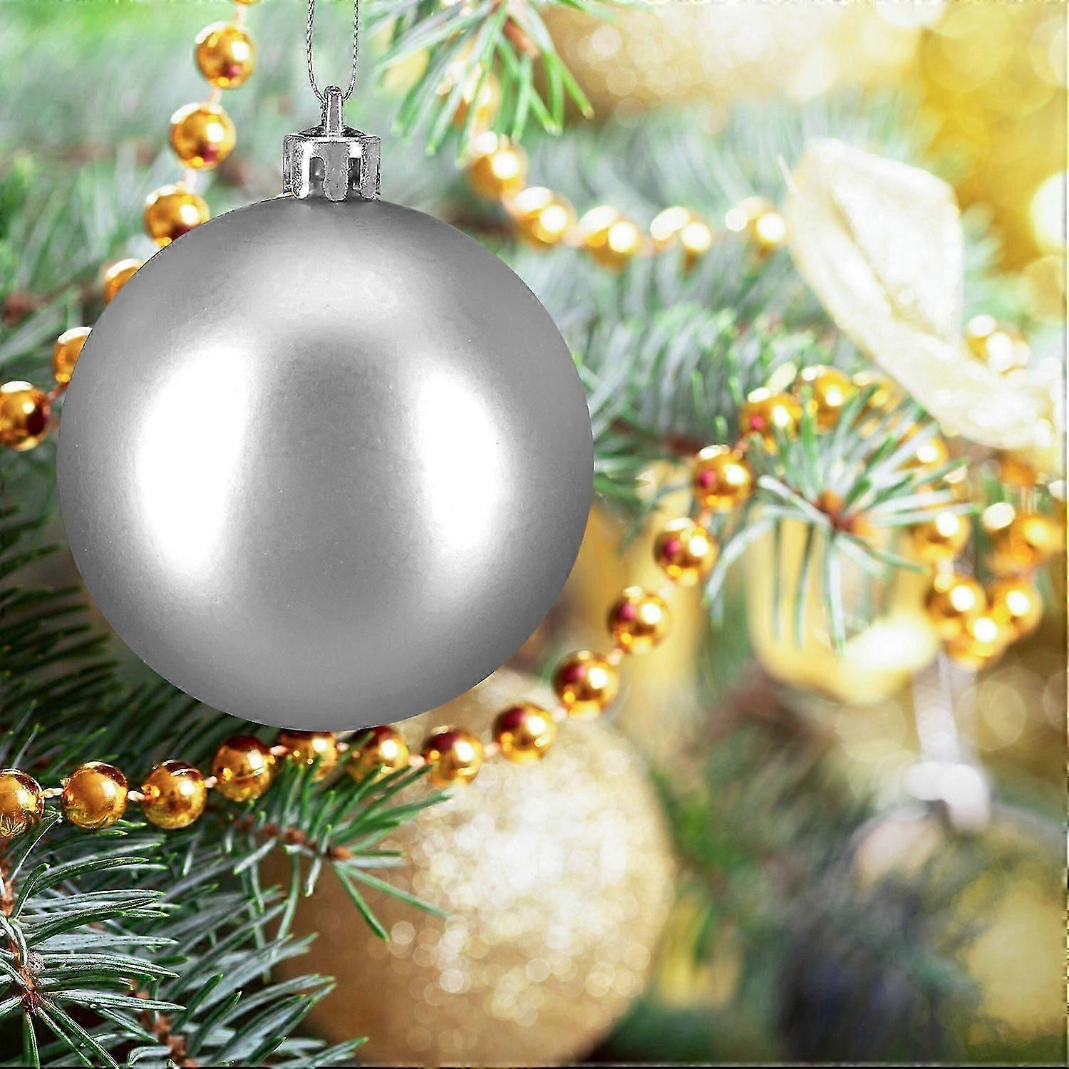 Julgranskulor set, rtt & silver, olika ytbehandlingar