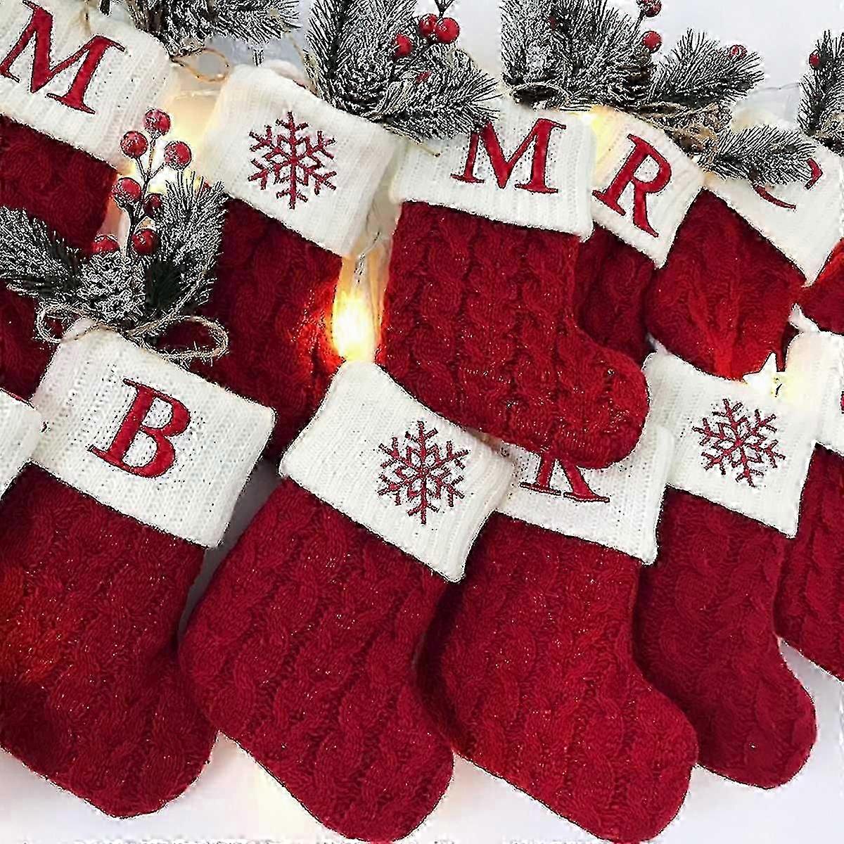 Julebrev Strikning strømper Juletræspynt 2022 Hjemmejulepynt 2023