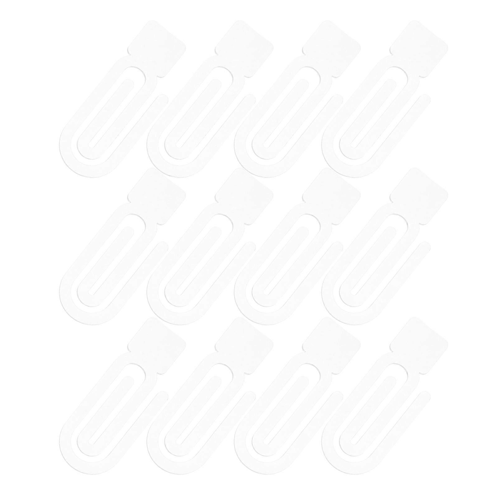Transparent Acrylic Sublimation Paper Clips Bookmark for Students 12Pcs