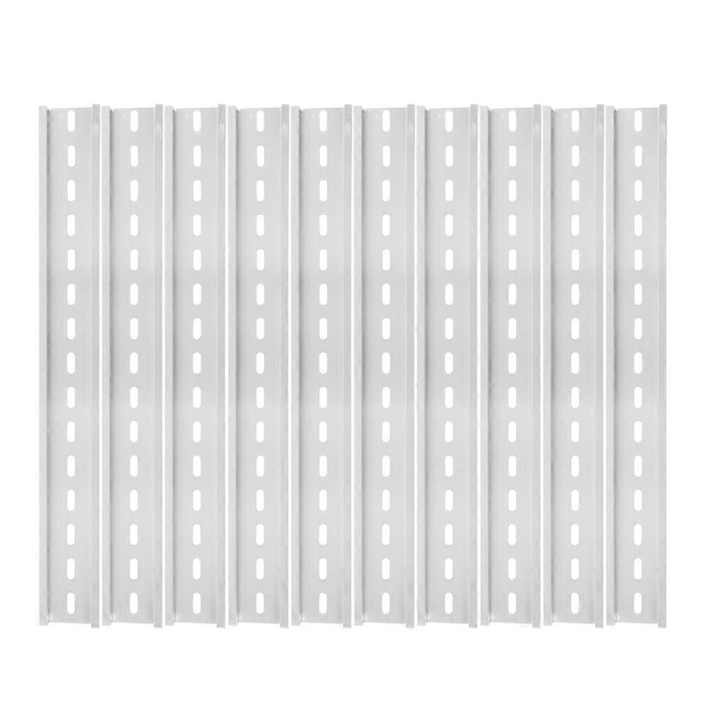 10Pcs Aluminum Long Slotted Din Rail for Electronic Mounting Guide