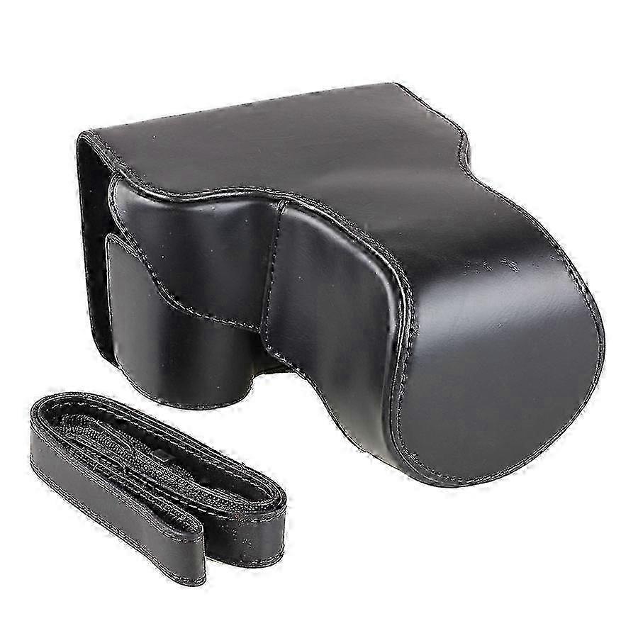 Camera Video Bag For Panasonic Lumix Gx8 (compatible With 14-140mm Lens) Pu Case With Strap 26s