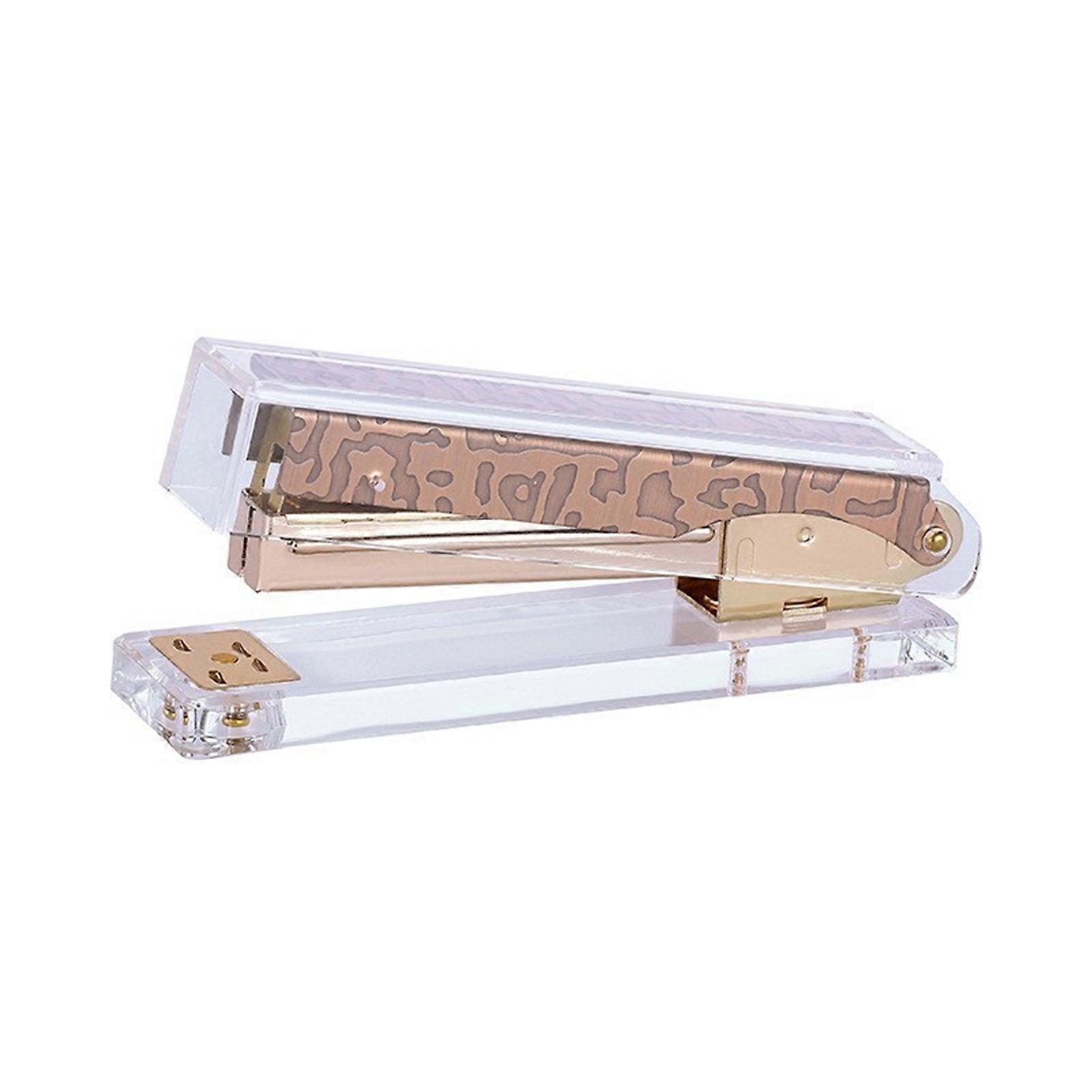 Desk Stapler Smooth Operation Paper Stapler Office Stapler with Floral Accents Easy to Load For Home  twenty two