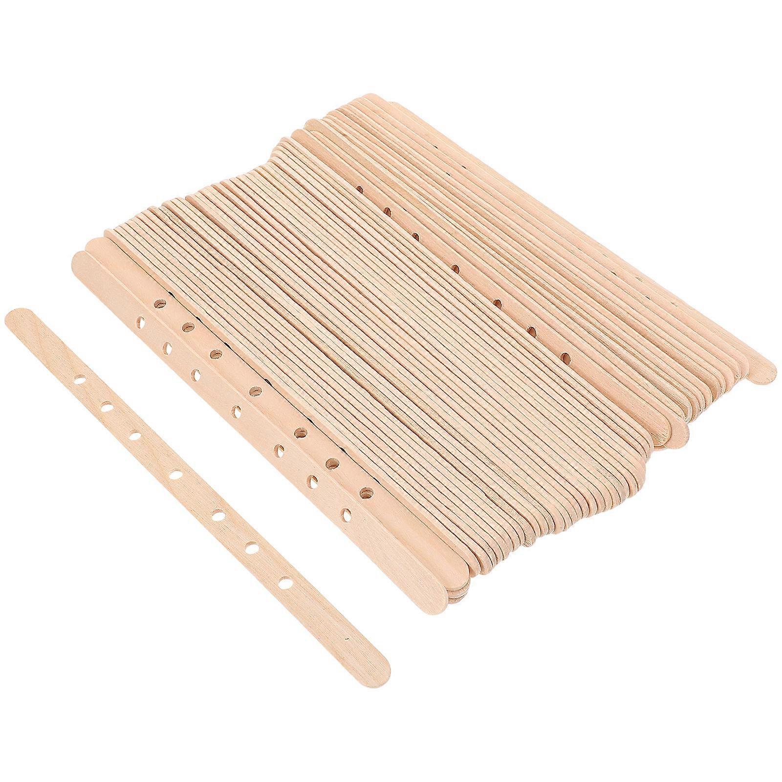 Candle Wick Positioner Wooden Material Khaki Color Precise Positioning For Beginners And Professionals 150Pcs