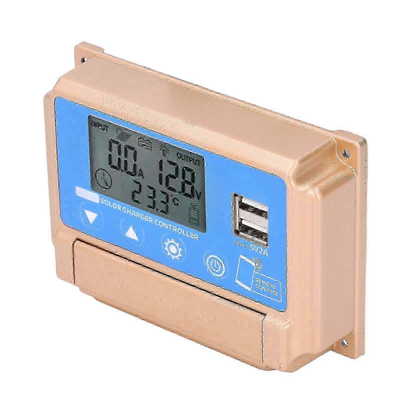 12V 24V MPPT Solar Controller Dual USB 5V 2A Output LCD Display BT Solar Charge Controller 60A z