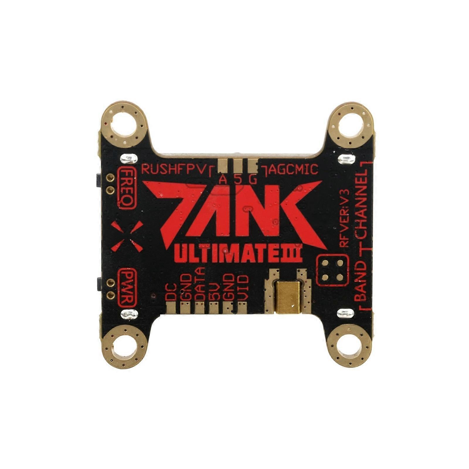 RUSHFPV TANK3 High Sensitivity Mics Integrated Racing Drones Transmitters 7-36V Voltages Support 1000mW Signal Output Multicolor