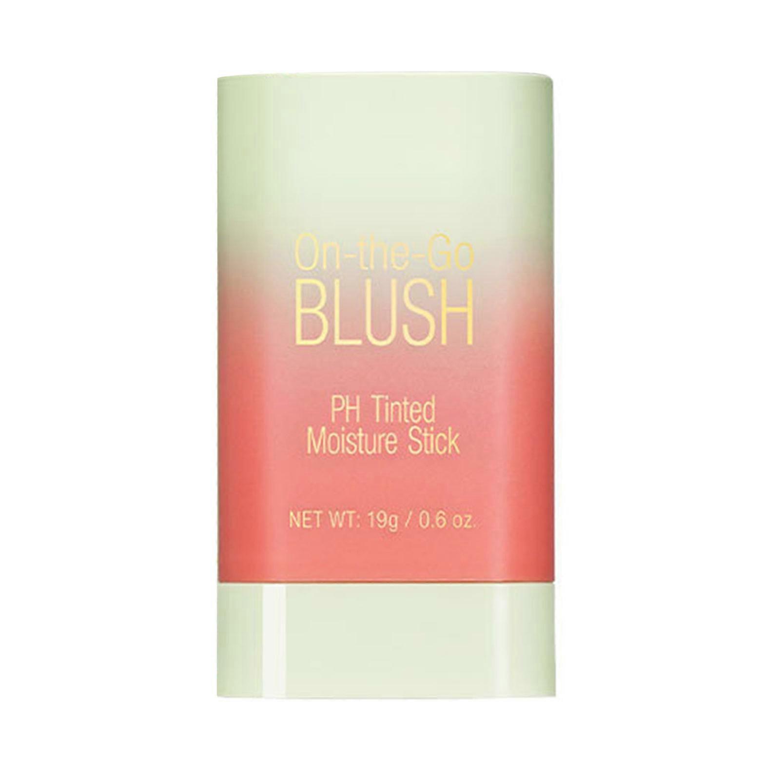 أحمر الخدود كريم مكياج أحمر الخدود عصا مرطب صلب عصا طبيعية قابلة للمزج أحمر خدود ملون لأسلوب الخدين3