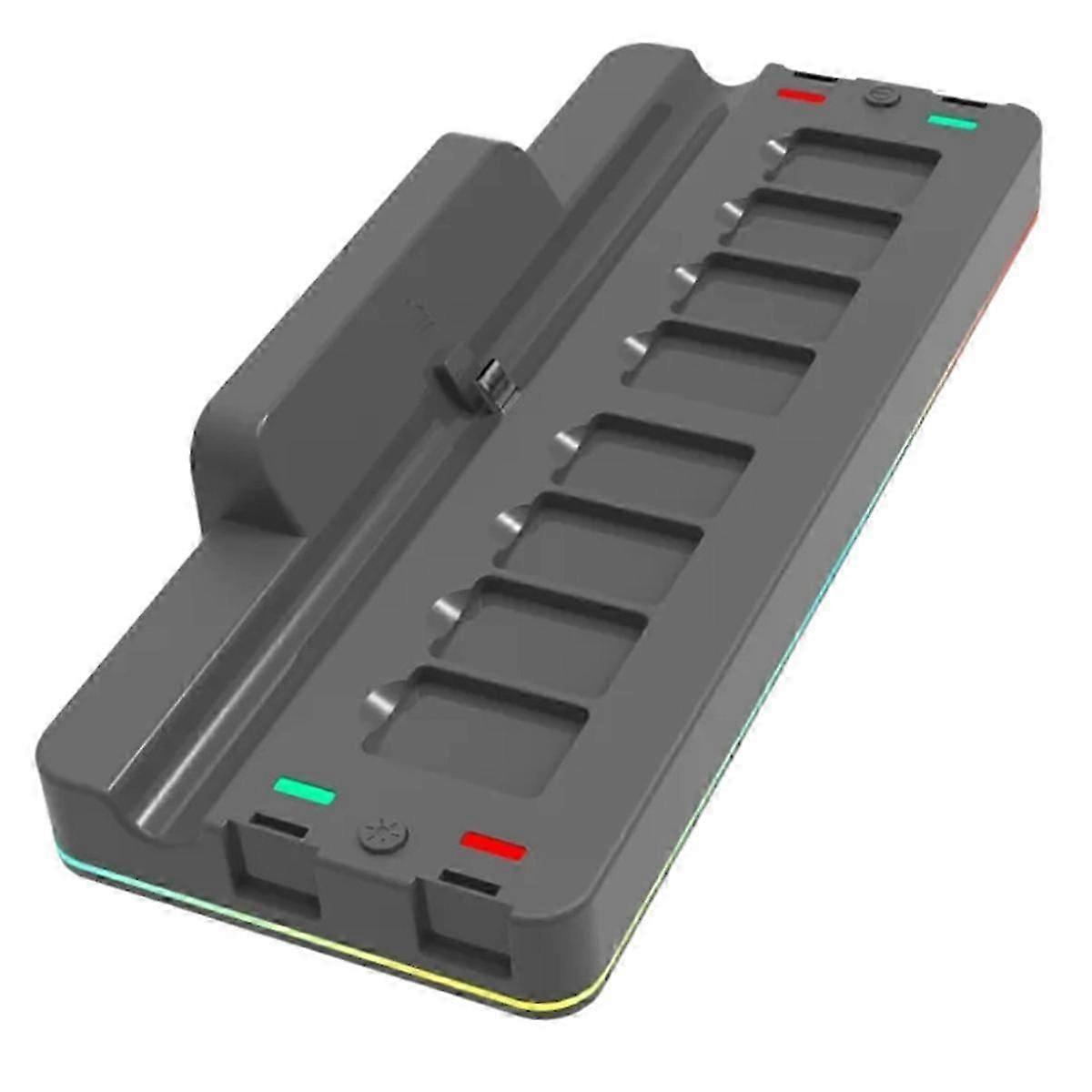 For Switch Portable -Compatible Video Converter Base with 8 Game Card Slots USB3.0 OLED Switch