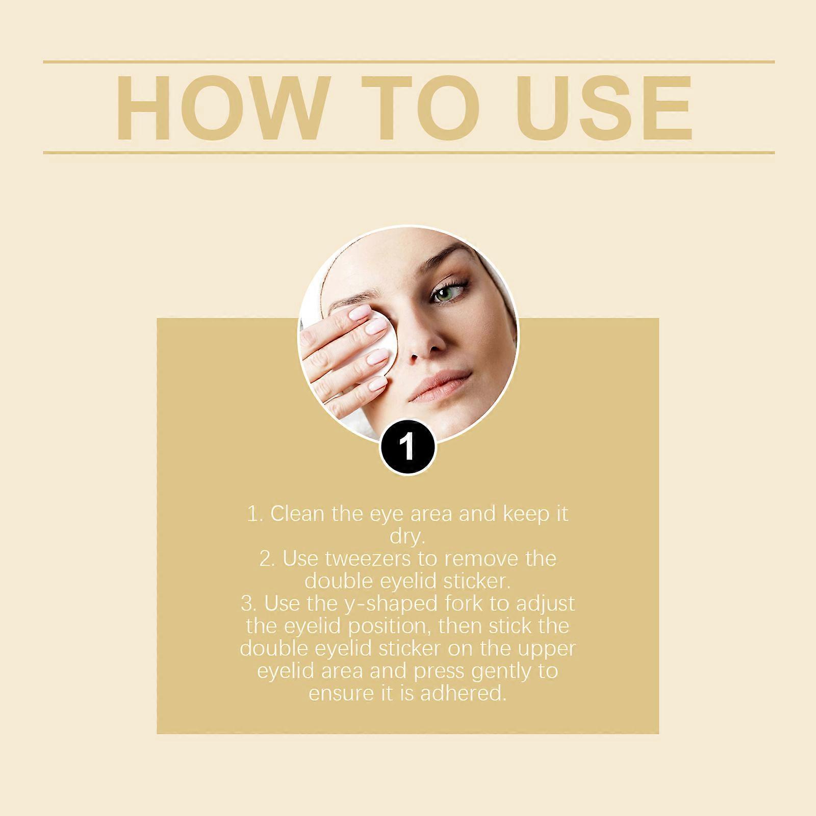 Jaysuing Double Eyelid Sticker Set, Invisible, Breathable, Glue-Free, Set For Big Eyes And No Trace