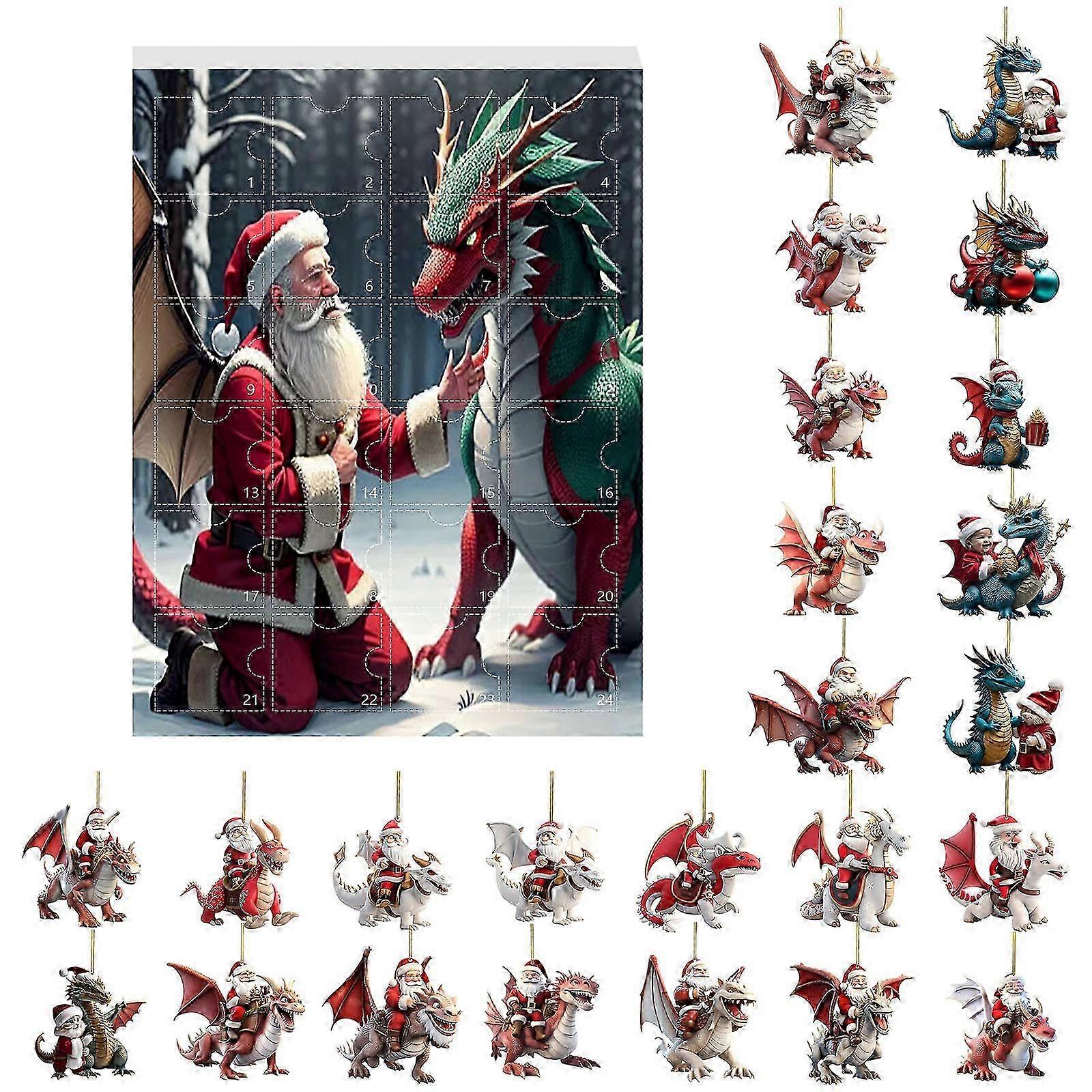 Advent calendar for Christmas with 24 days blind box decorations