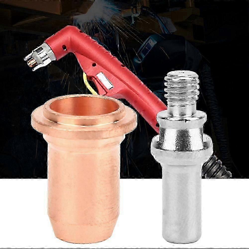 10 Pcs Plasma Electrode 52582 and 10 Pcs Tip Nozzle 51312 Kit compatible PT60 Plasma Torch