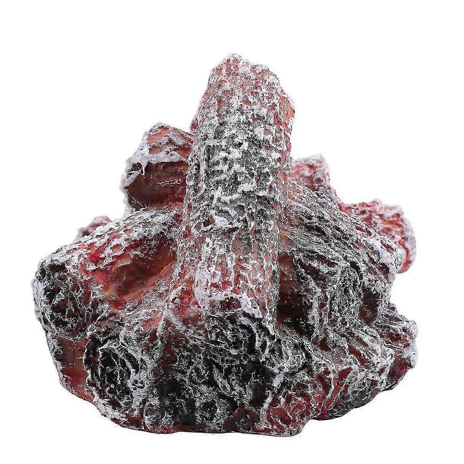 LED Artificial Fire Flame Light, Flameless Fireplace Light LED Fireplace with Realistic Log Wood Bur