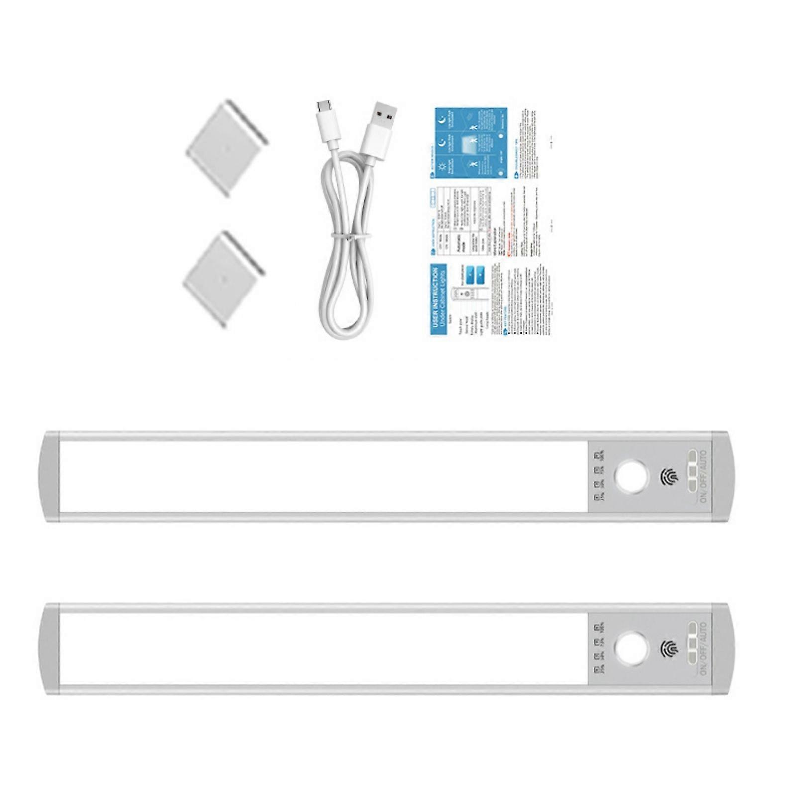 32CM Rechargeable LED Cabinet Lamp Including Motion Transducer 3 Color Preferences Attractive Plan and 66 LED Globes Multicolor