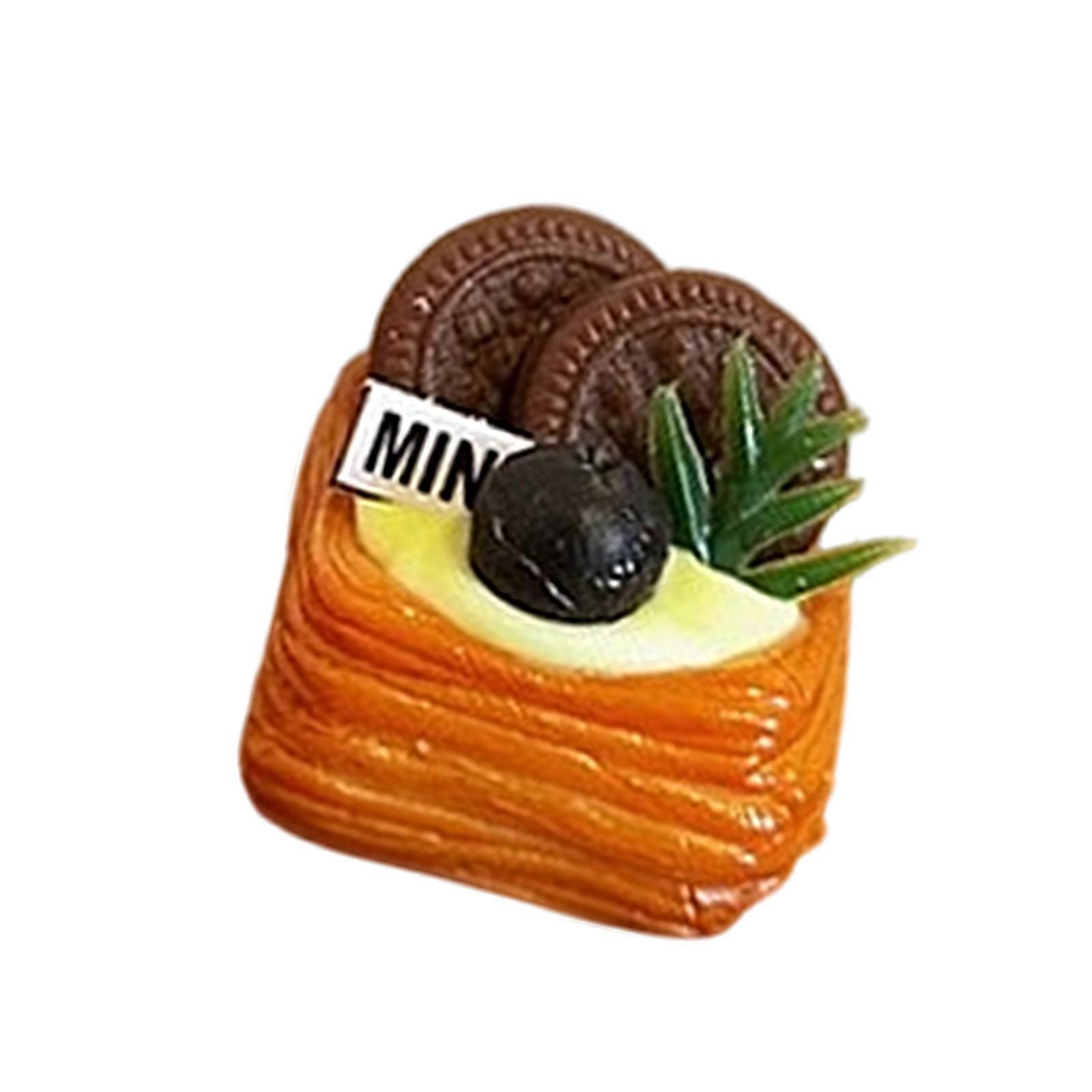 Practical Sturdy Cake Dollhouses Decoration 1/12 Scale Accessory for Enhancing Playtimes and Realisms Daily Use Multicolor