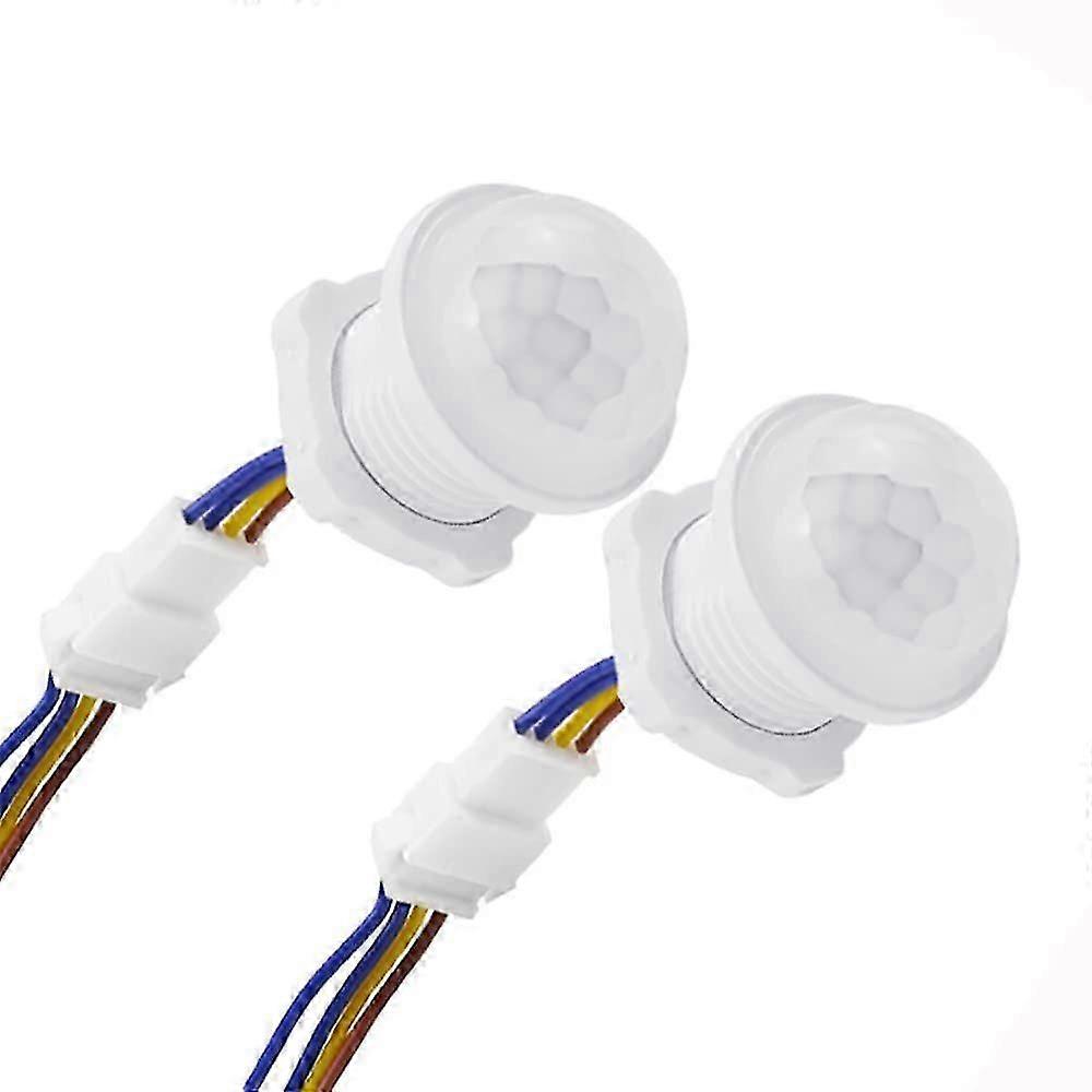 2Pack Motion Sensor Light Switch 100-240V 40W PIR Human Body Activated LED