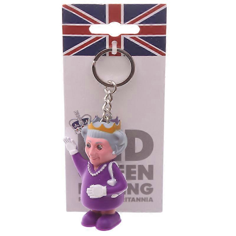 LED Light  Sound Keyring - Rule Britannia Queen 1 Pack