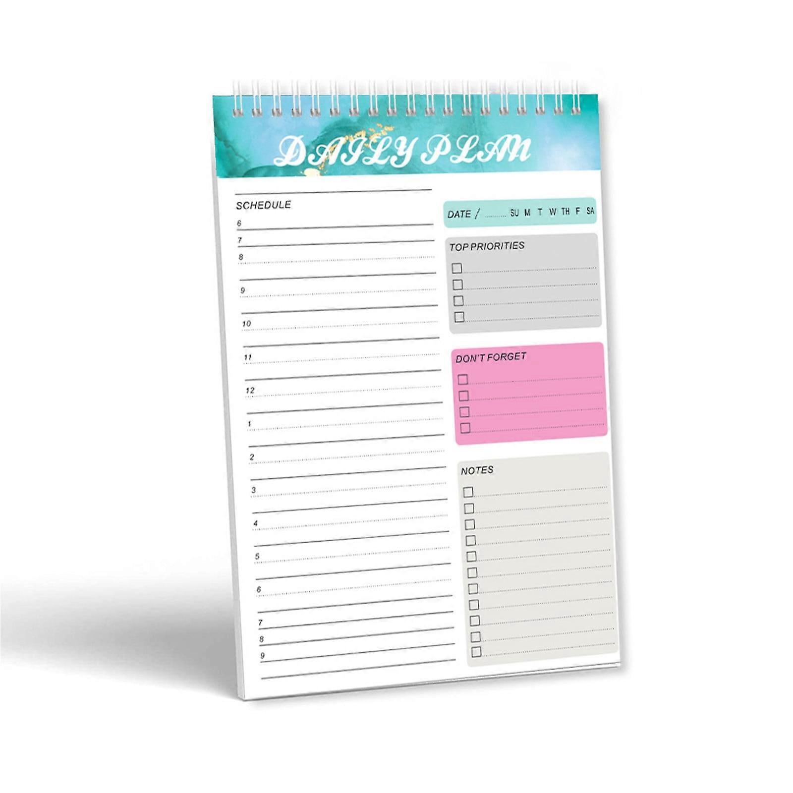 To-Do List Notepad Meeting Notes Daily Planner Notepad 2024 Planners Journal Meeting Notebook for Office Home and School Efficiency Easy To Write
