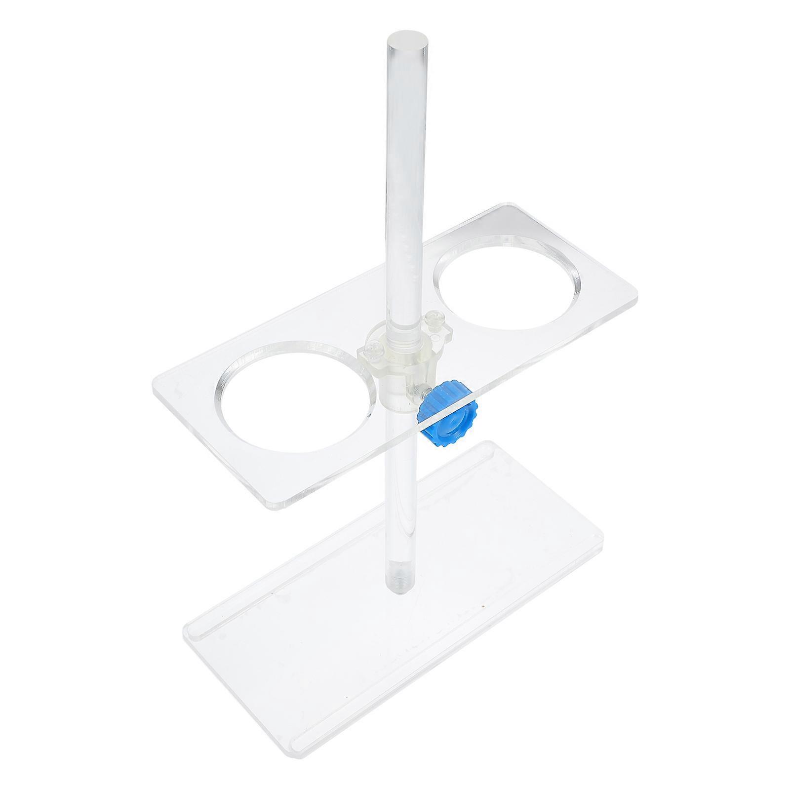 Transparent Acrylic Funnel Stand 2-Hole Funnel Support for Labs