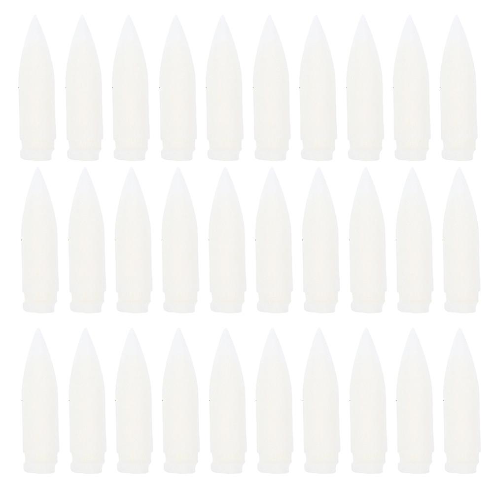 Markers Brush Tip Replacement Paint Marker Nibs for Craft 100Pcs Nylon White