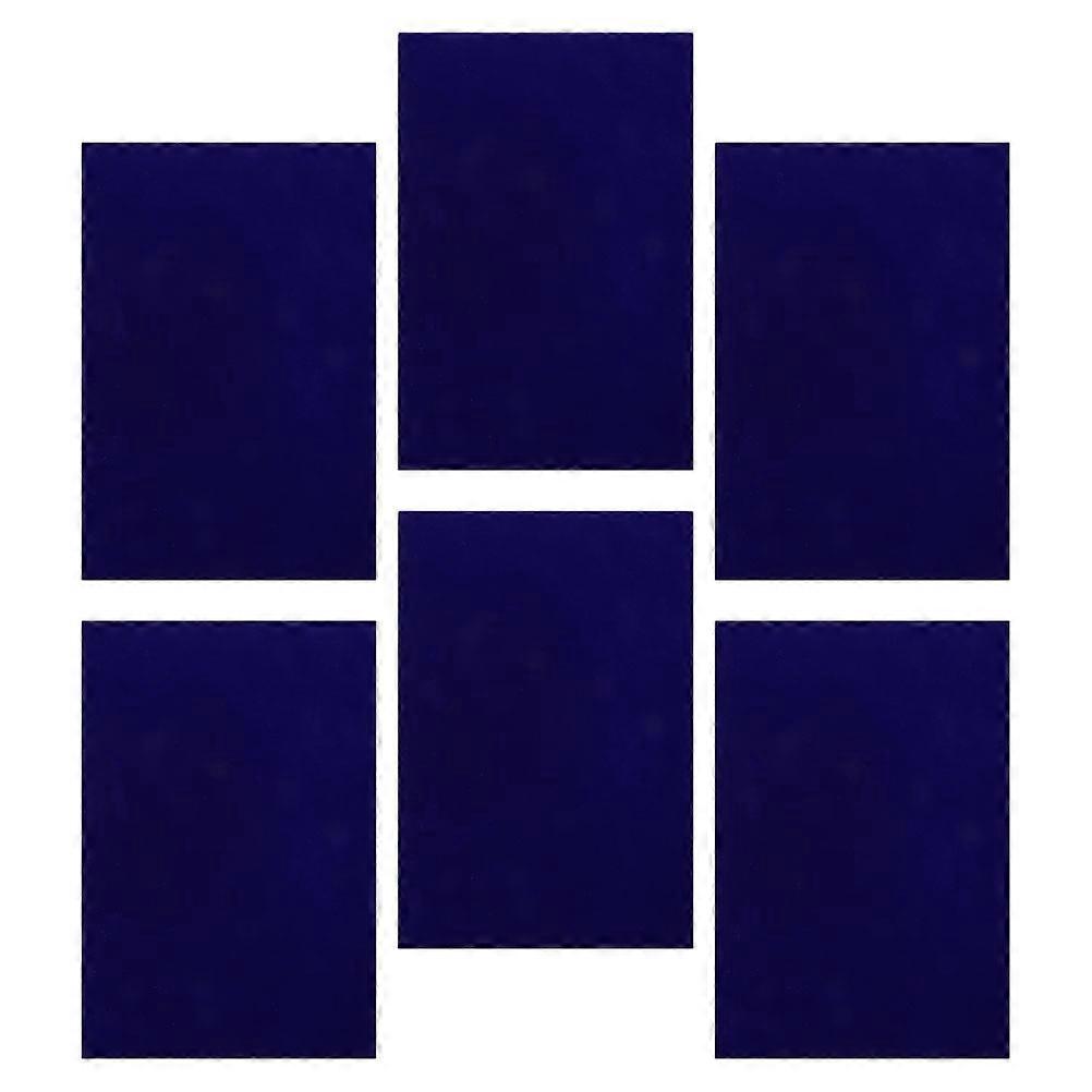 Flocking Sheets with Adhesive Backing for Jewelry Box Liner 6Pcs