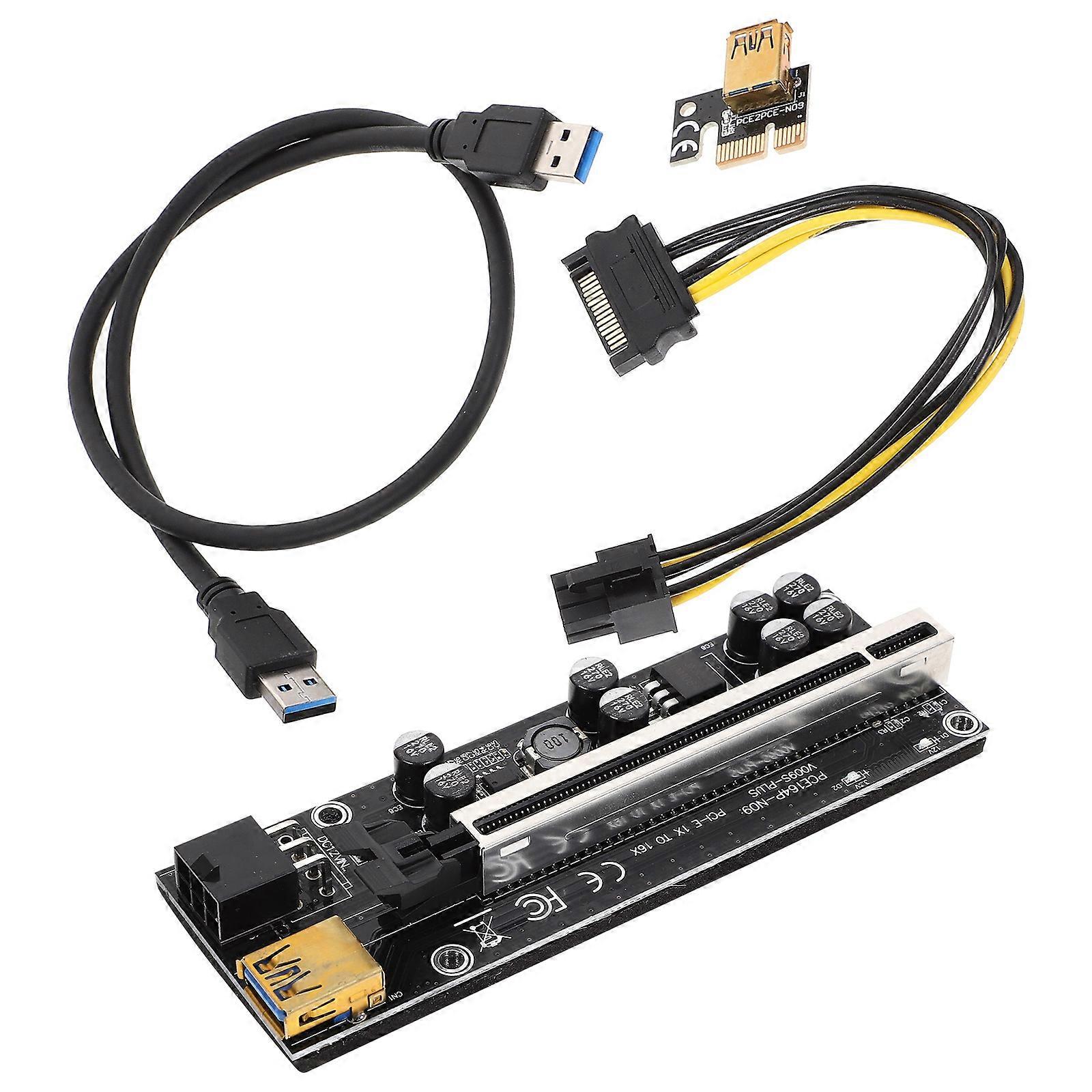 Graphics Adapter Card PCIe Riser PCI- 1x to 16x PCI-E Computer Accessories Extender