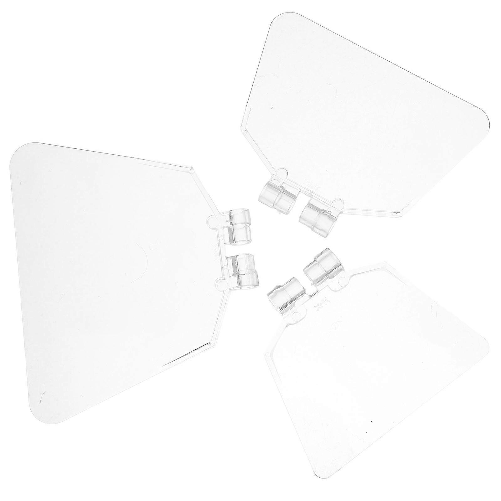 Transparent Chip Deflector for Grinder Use Sturdy Plastic Material 3 Pieces
