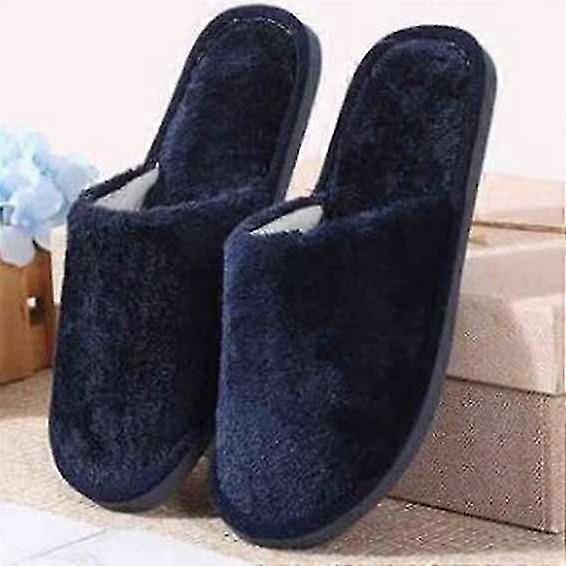Warm Anti-Slip Unisex Slipper Plush Plus Size Comfortable Autumn Solid Color