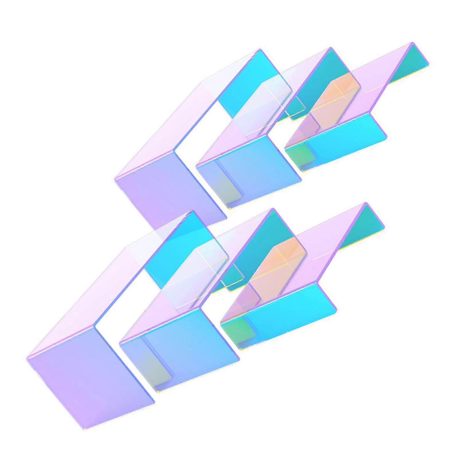 Pack of 6 Acrylic U Shape Display Risers in Three Different Size for Showcasing in Retail Stores and Homes  Dazzling colors