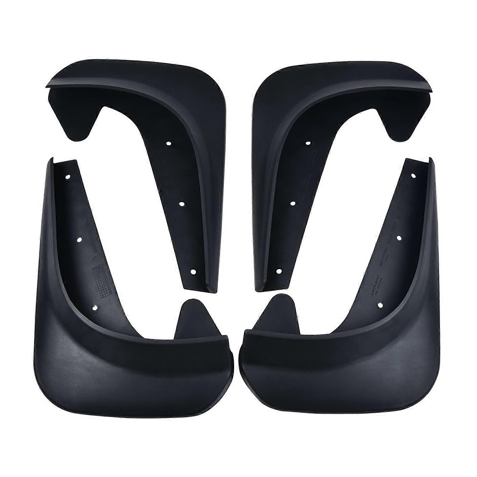 4pcs Universal Car Mud Flaps Set Front and Rear Splash Guards Durable TPO Vehicle Protection