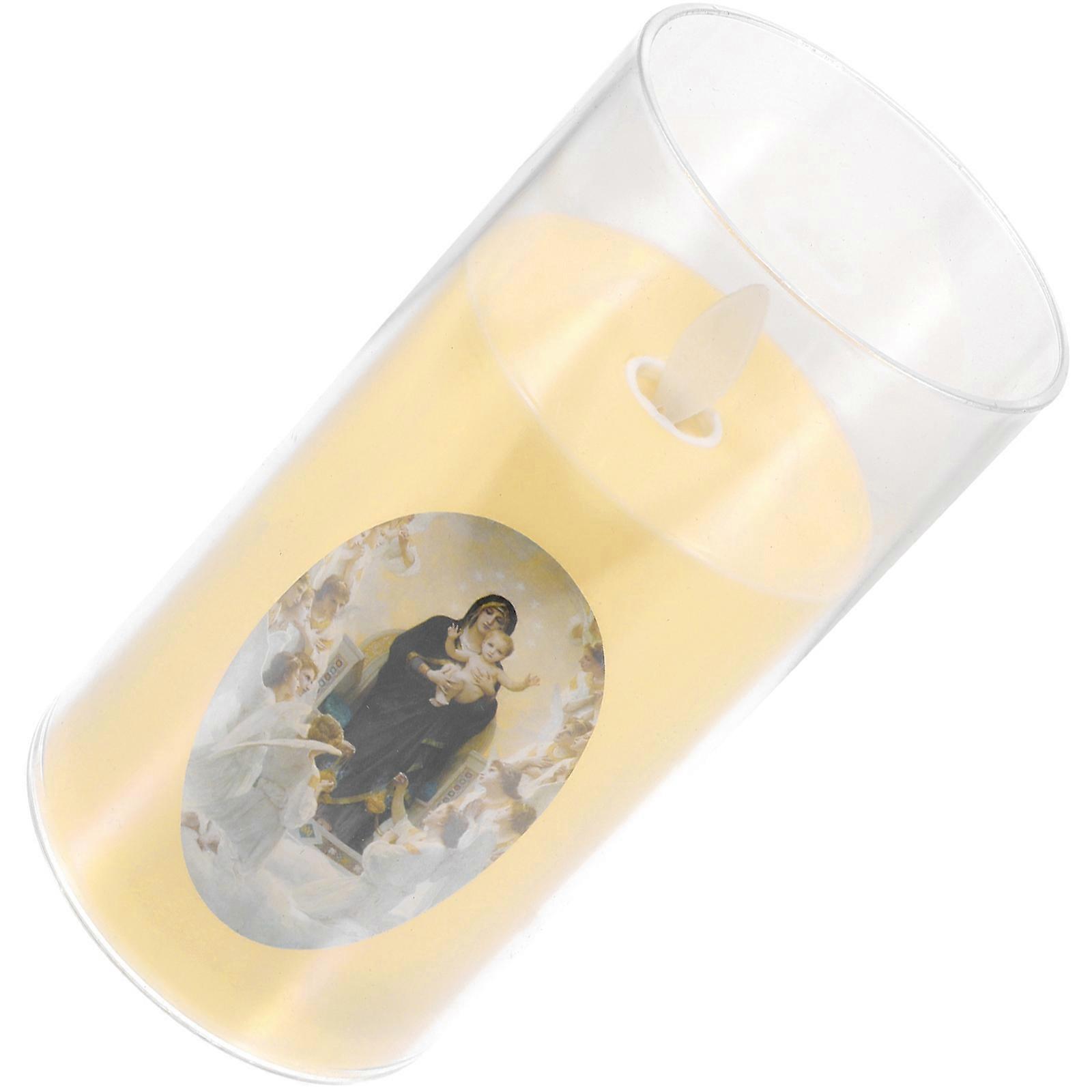 Flickering Flameless Candle Light Decorative Candle Light Multi Plastic For 1Set