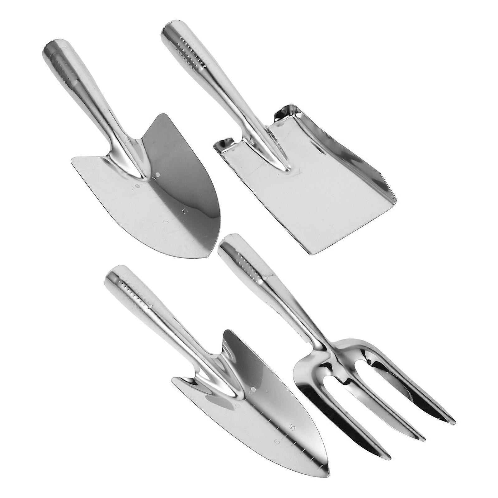 Gardening Set 4Pcs Stainless Steel Tools for Digging Soil Tasks