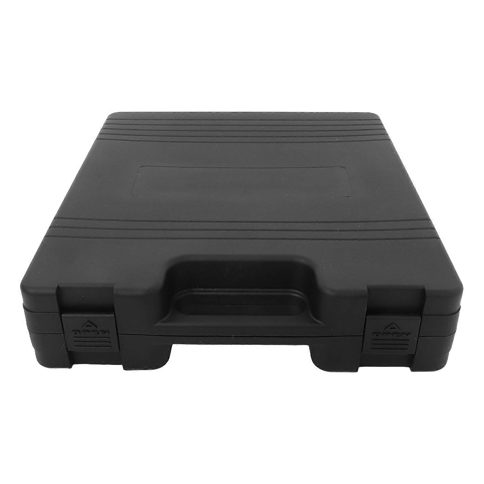 Durable Black Microphone Storage Case with Sponge Padding for Safe Transport and Large Capacity