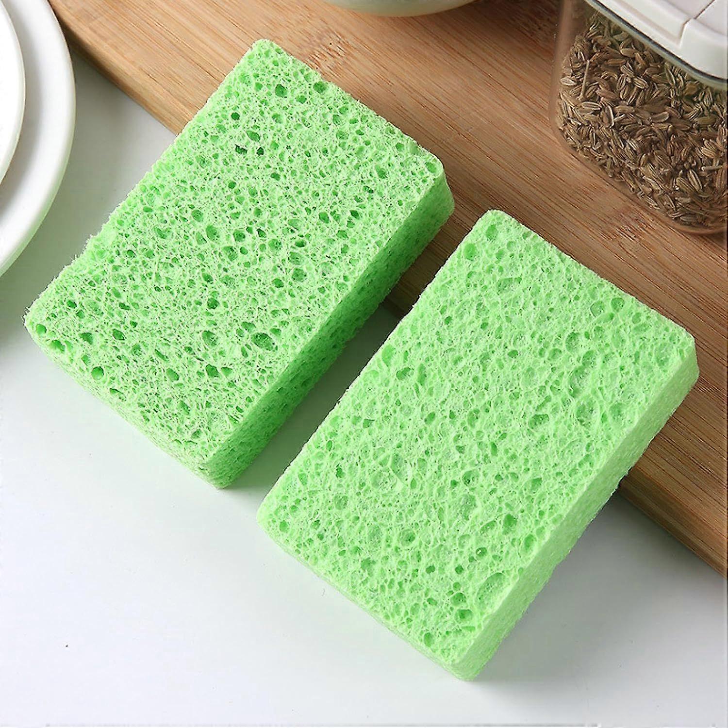 Wood Pulp Cotton Sponge rub Rectangular Compression Wood Pulp Sponge Absorbent