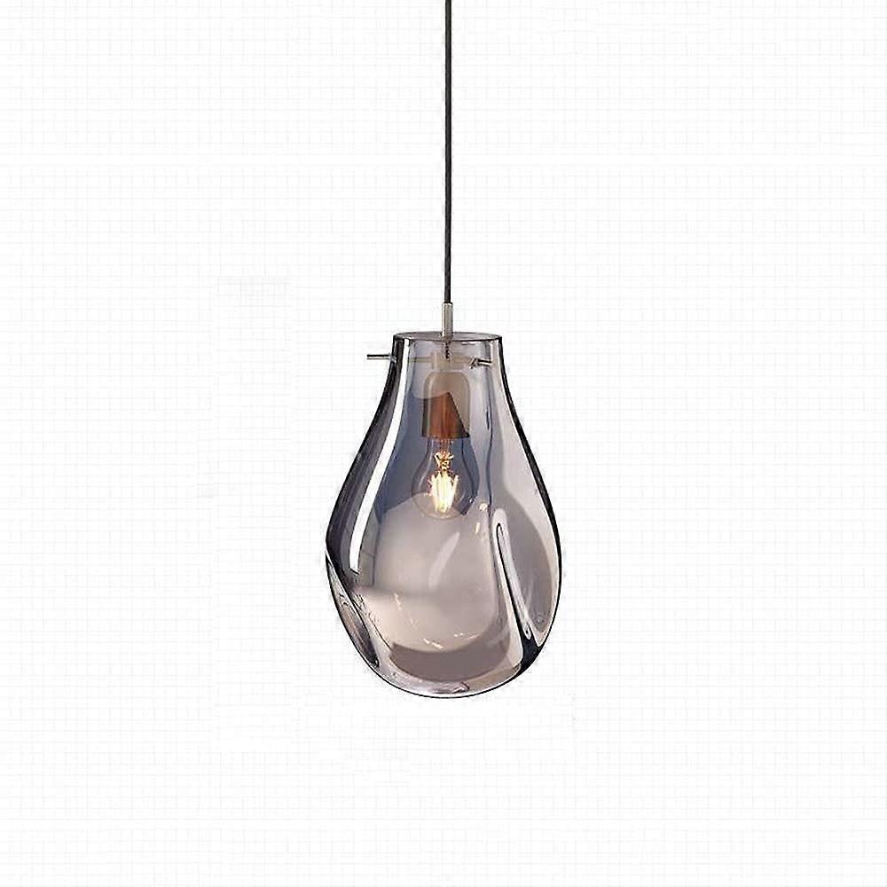 Glass Pendant Light with Colorful Bubble Shade, Irregular Modern Chandelier for Kitchen Island
