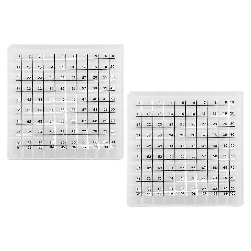 Freezer Box for Laboratory Use with Lid Plastic 2Pcs Storage Solution