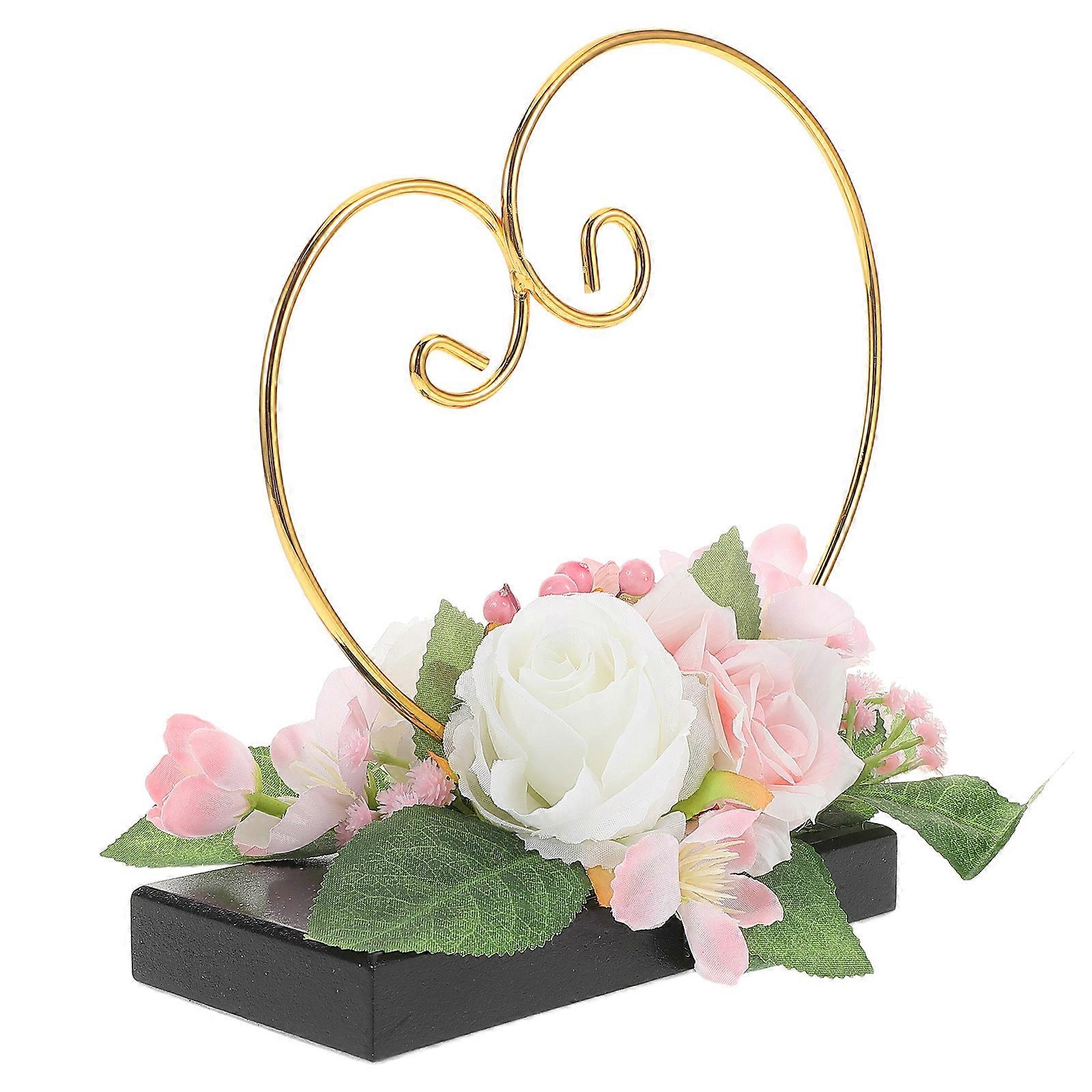 Diamond Ring Display Hanger Heart-Shaped Holder for Wedding Ring Display
