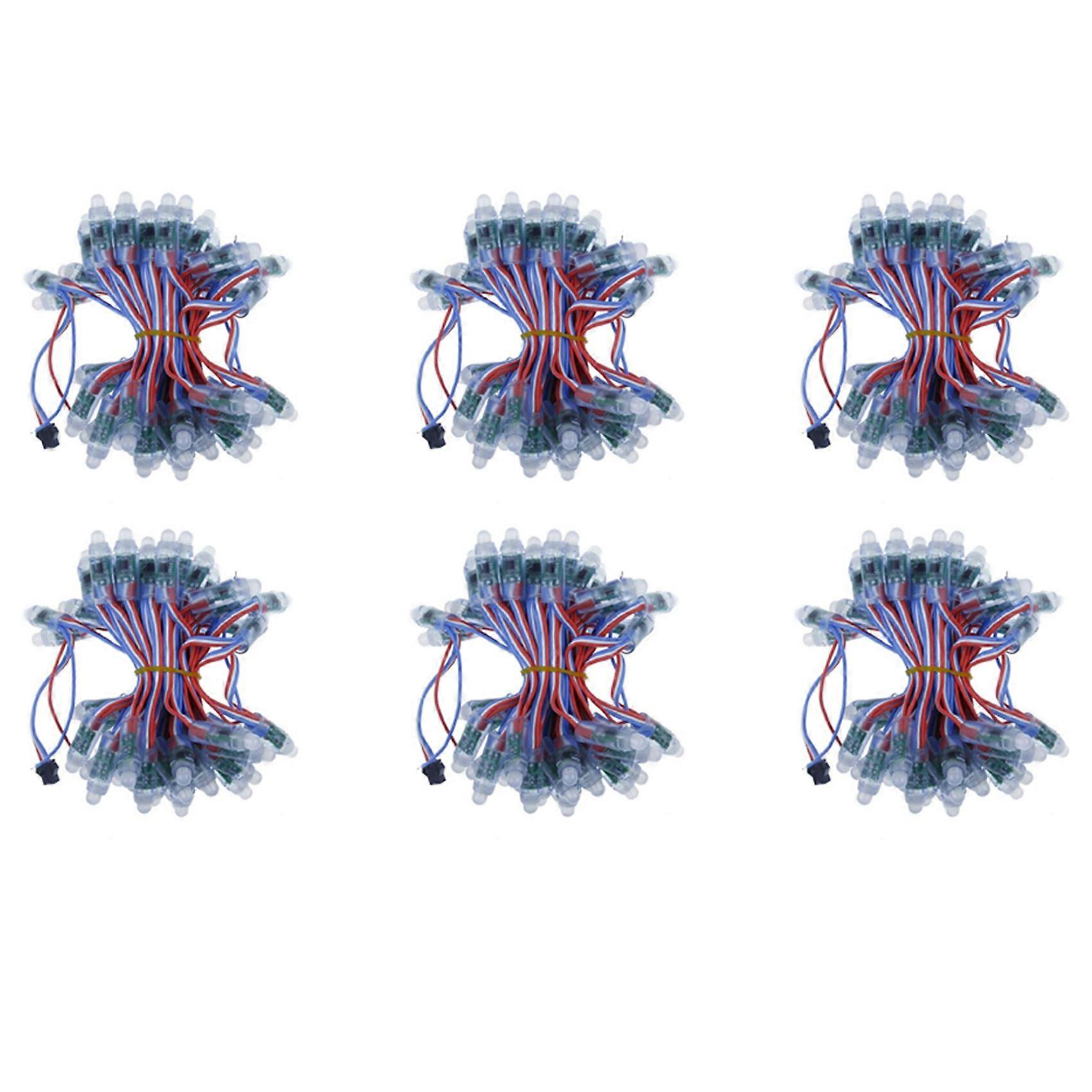 300Pcs 4M/6.5Meter DC5V WS2811 Full Color LED Pixel Light Module 12mm 15cm Wires IP68 Waterproof RGB Digital LED Strings