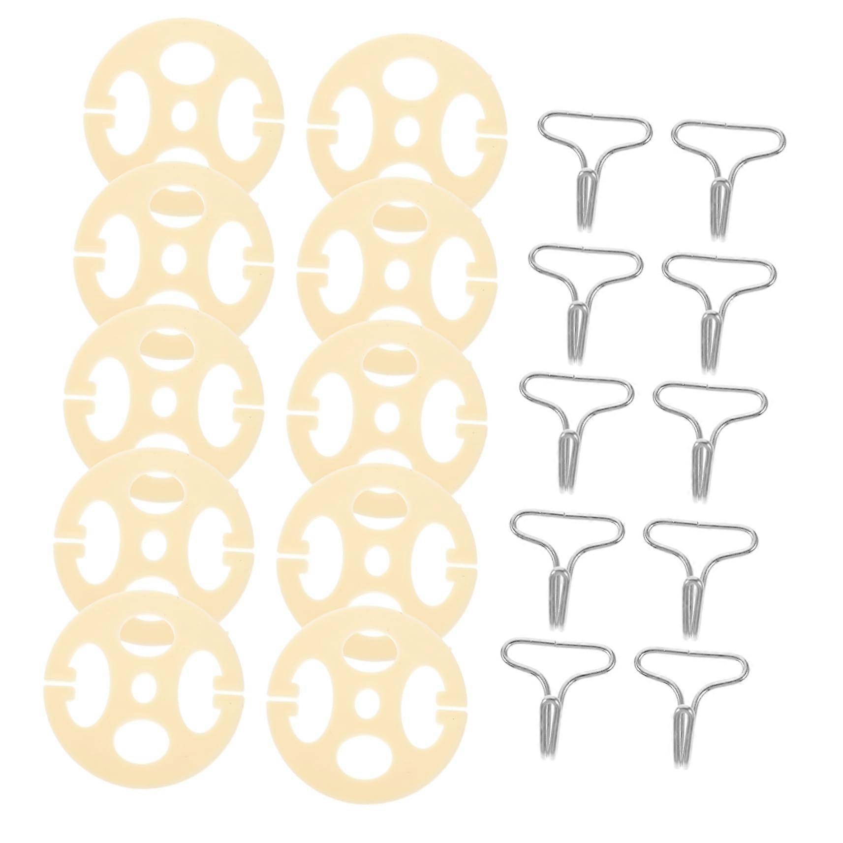 Universal Car Seat Cover Fastener Kit with Durable Metal Hooks and Stable Buckle Design