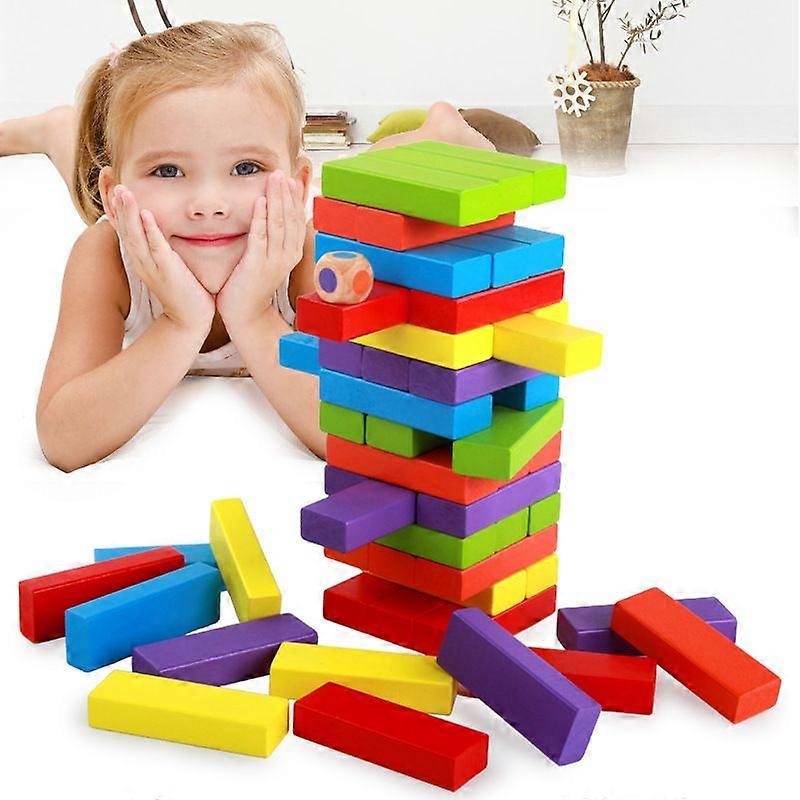 Timber Tower Wood Block Stacking Game Stacking Board Games Building Blocks