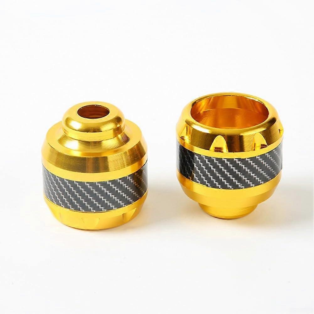 Universal Motorcycle Front Fork Protector Pads Gold Aluminum Alloy Shock Absorbing AntiCollision