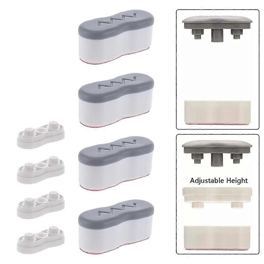 4Pcs Adjustable Toilet Seat Risers for Improved Accessibility and Comfort