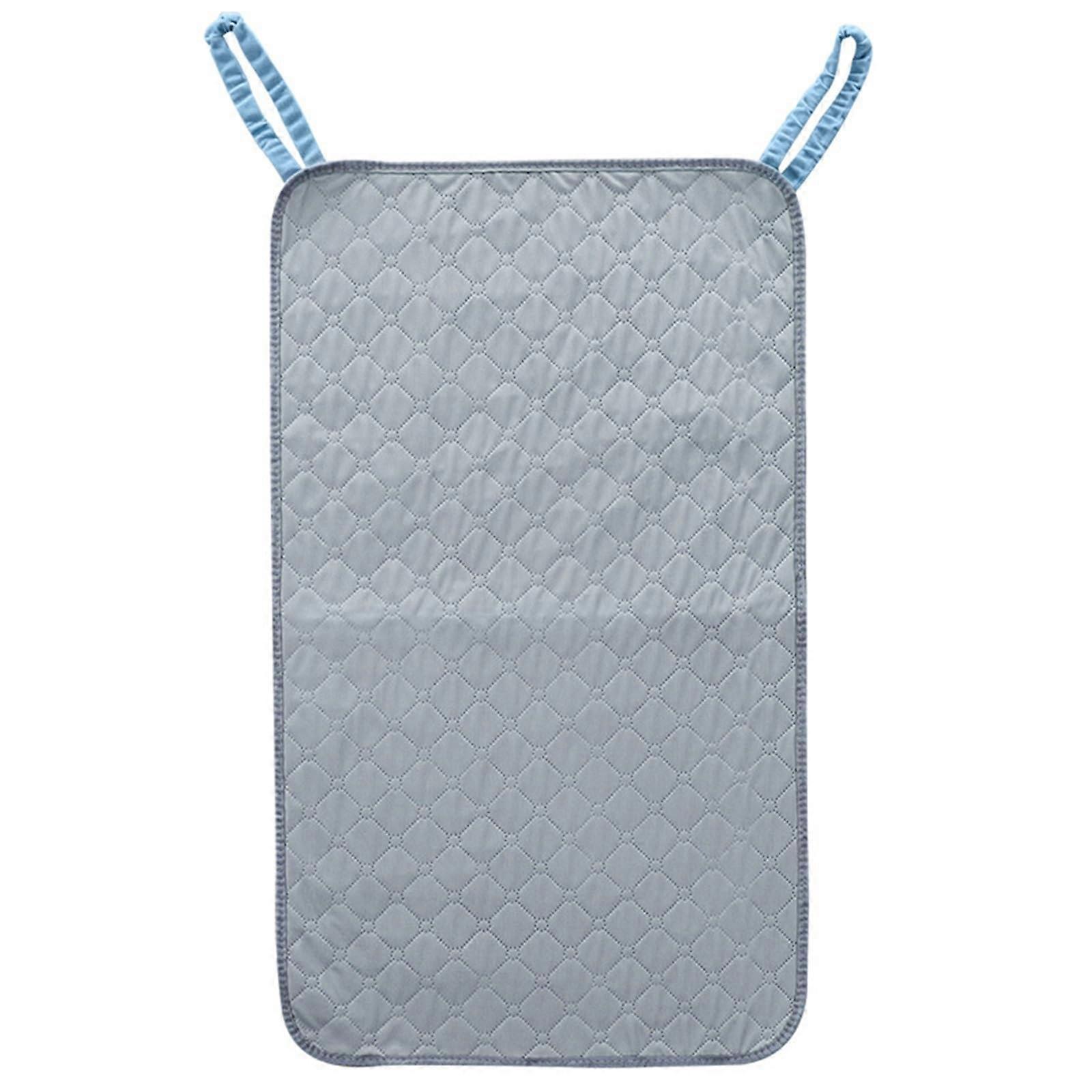 Waterproof Bed Pads Washable Incontinence Protector with Tuckable Design for Elderly Grey 50x90CM