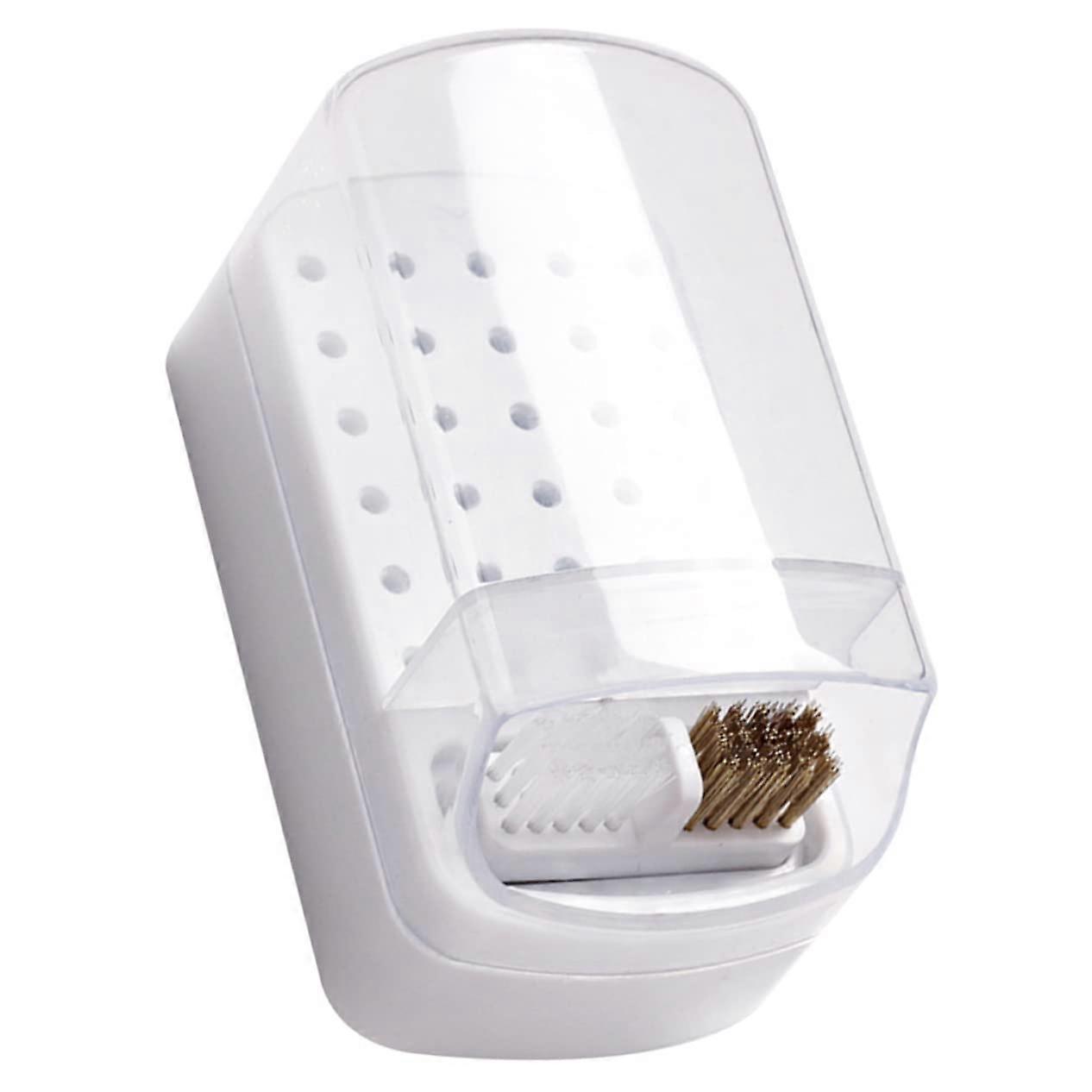 Clear Nail Drill Bit Holder Case for Professional Storage and Quick Access Organizer Box