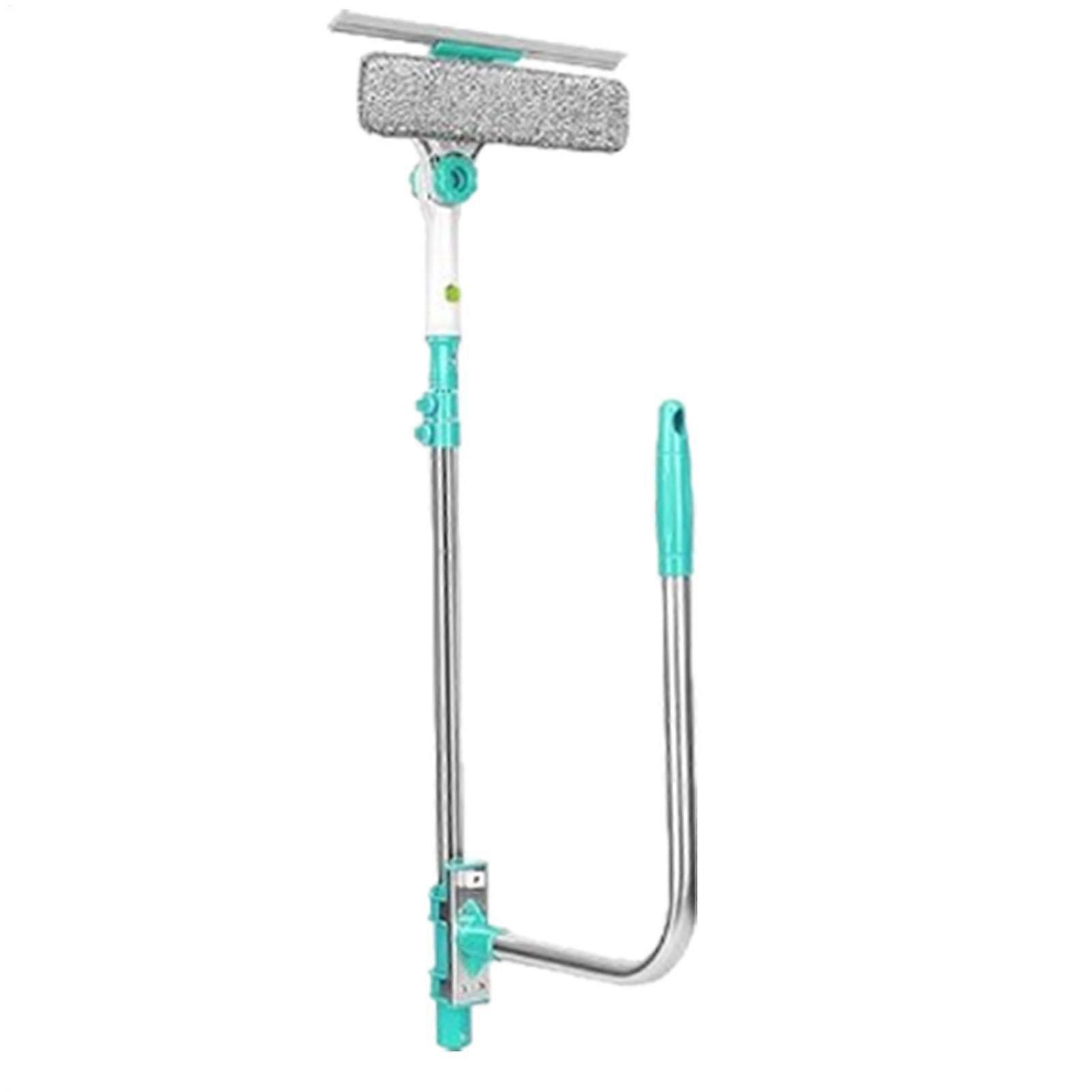 Extendable Window Squeegee with 180° Rotating Microfiber Head for  Windows and Glass