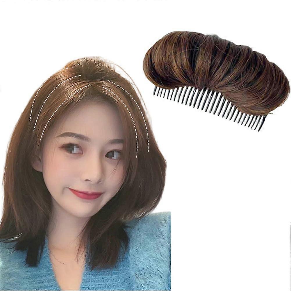 Light Brown Hair Volume Insert Comb 10cm with Secure Grip for Instant Natural Boost Styling