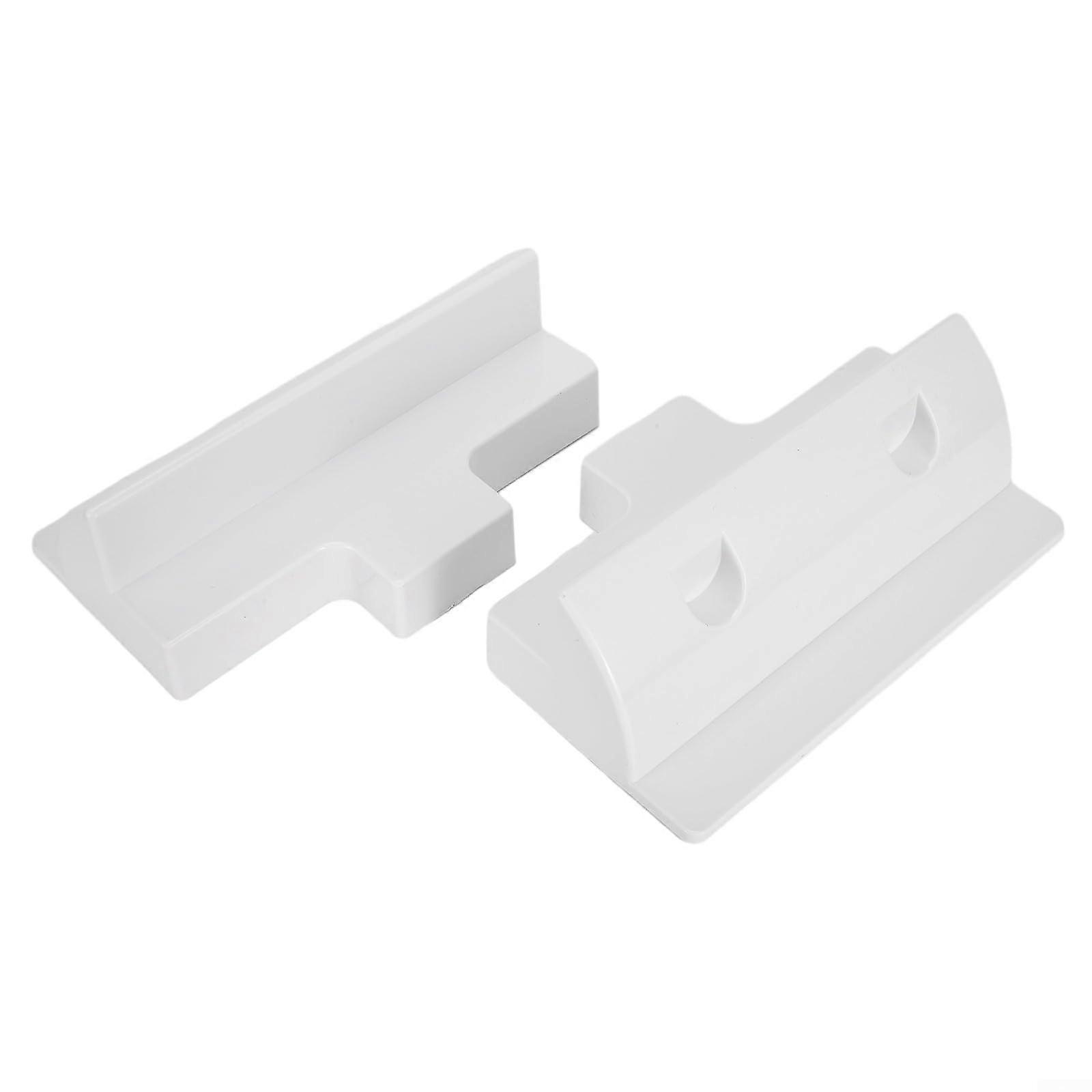 Adjustable Solar Panel Mounting Brackets Kit for RV Caravan Boat, NoDrill ABS White or Black