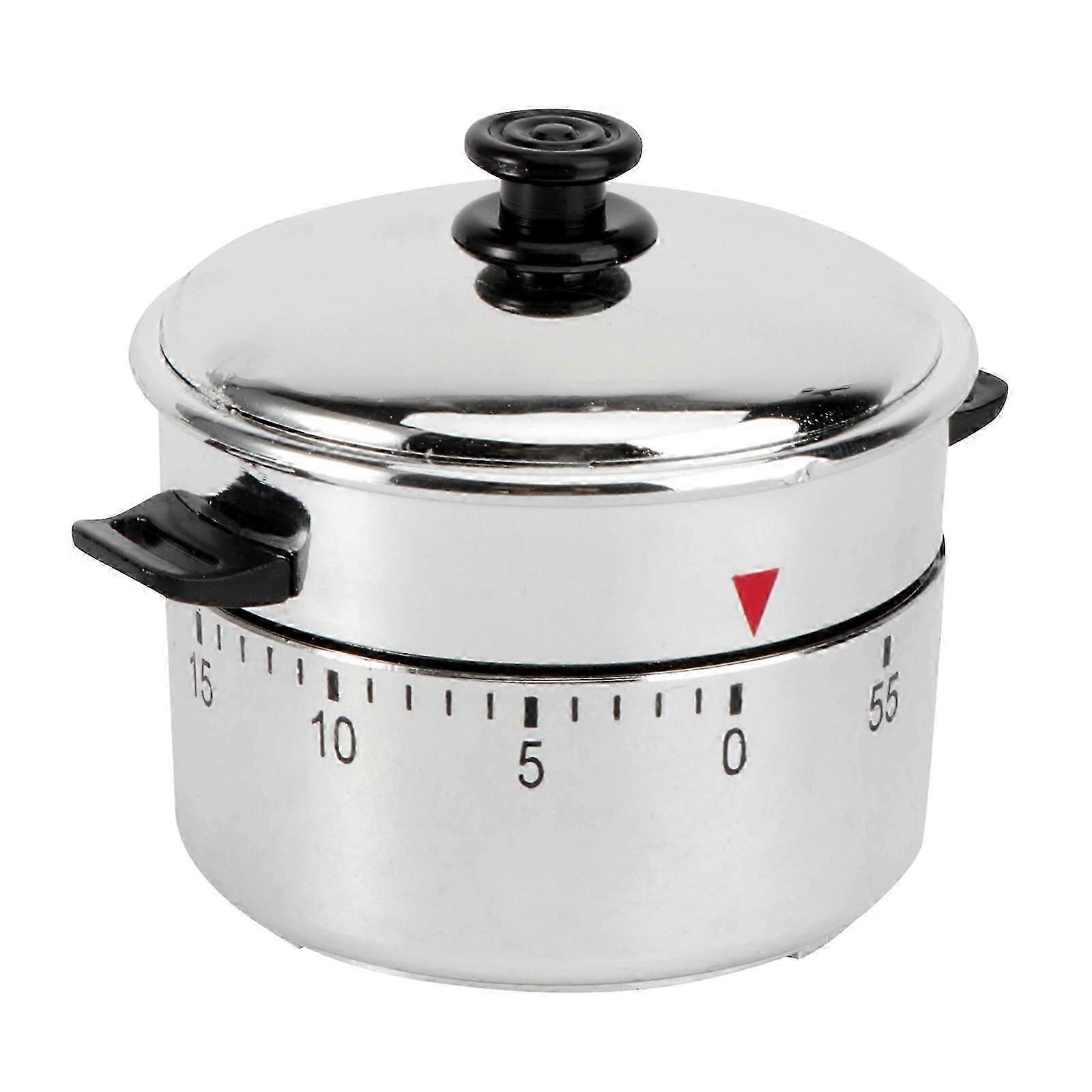 3 Pcs Mechanical Timer Clocks Reminder 60 Minute Pot Shaped Kitchen Practical Student