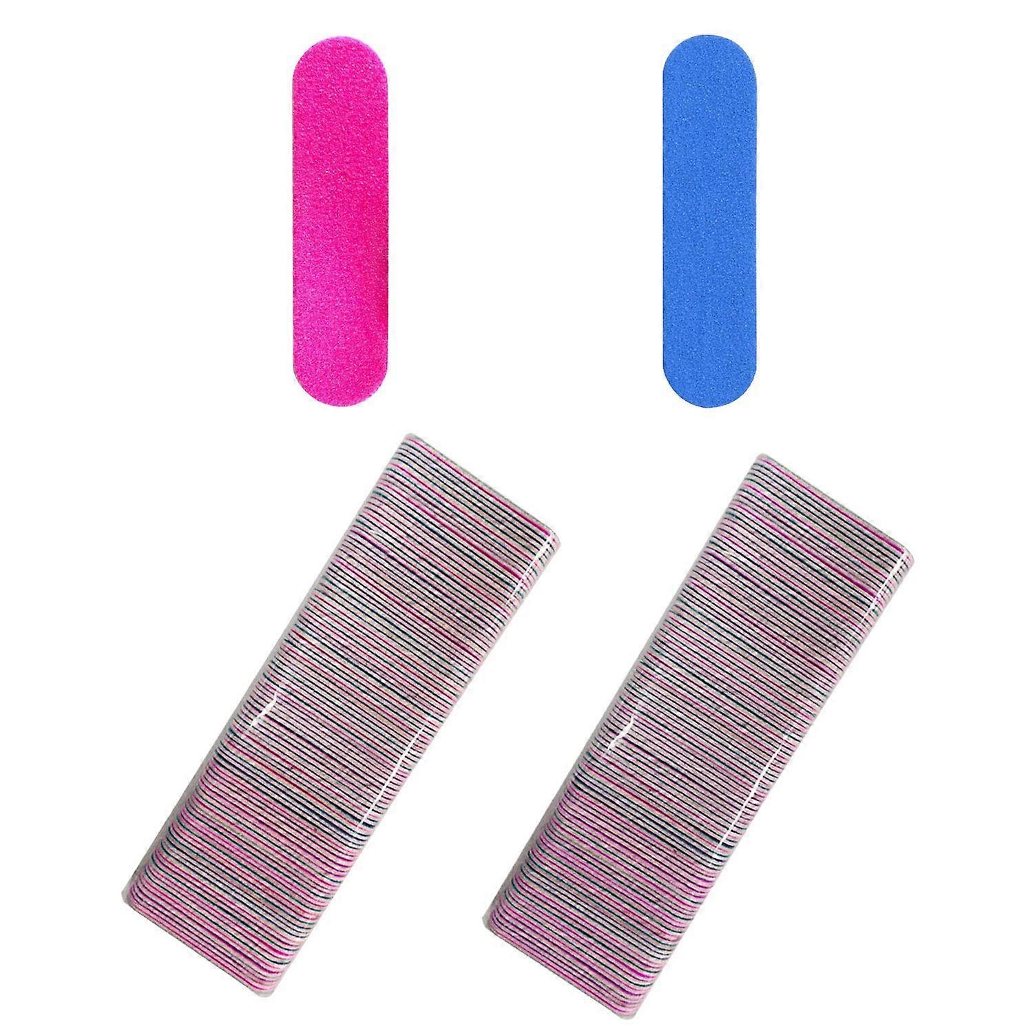 200 Count Disposable Mini Nail Files Double Sided Emery Boards 180/240 Grit Large Pack