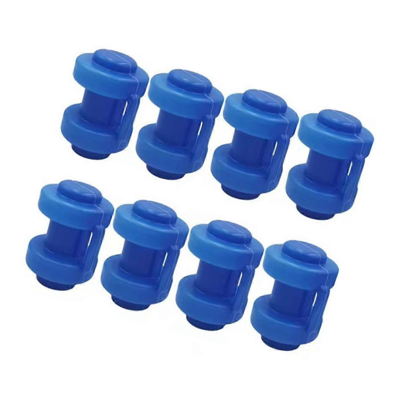 8pcs Durable Plastic Trampoline Pole Caps Replacement for Secure Safety Net and WearResistant Use
