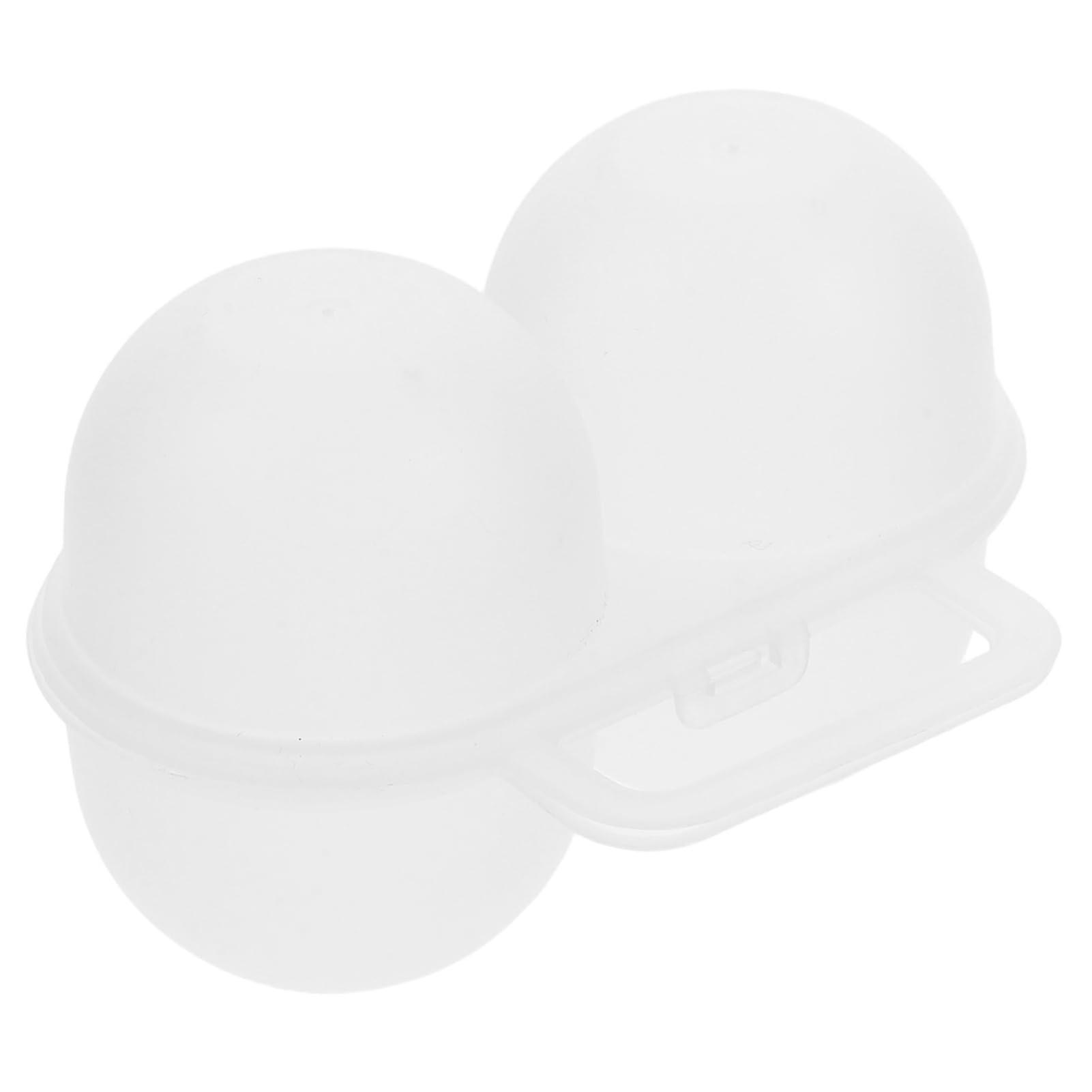 Egg Holder for Refrigerator, Compact 2 Slot Fridge Organizer, Protective Storage for Camping